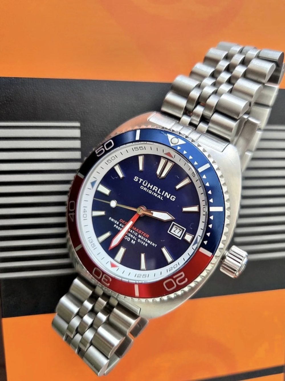 Stührling The Swiss Automatic Depthmaster 1008 45mm Diver